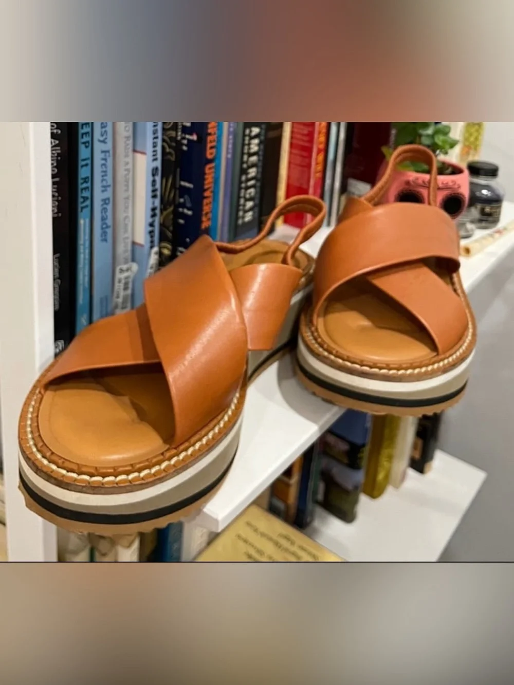 Clergerie Freedom Platform Nappa Sandals, FR39